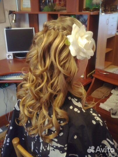 Вечерние прически. Локоны. Плетения кос