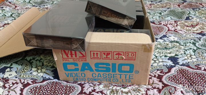 Очень редкие видеокассеты vhs casio E-180 AG новые