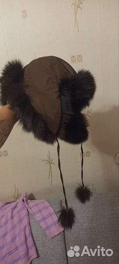 Шапка ушанка женская