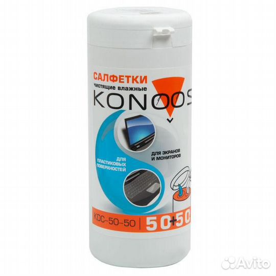 Чистящие салфетки комбинированные Konoos для экран
