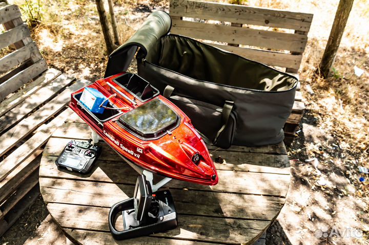 Карповый кораблик:сумка,камера,25А,эхолот,цвет