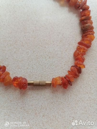 Бусы из лечебного необработанного янтаря. Новые