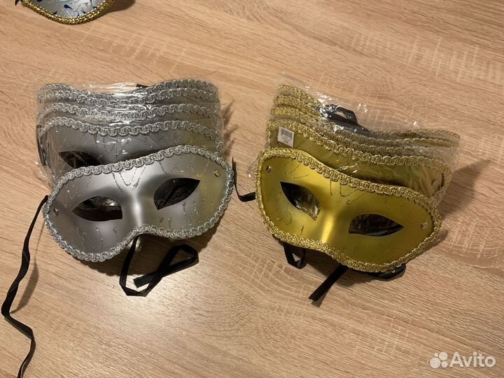 Венецианская маска карнавальная 10 шт