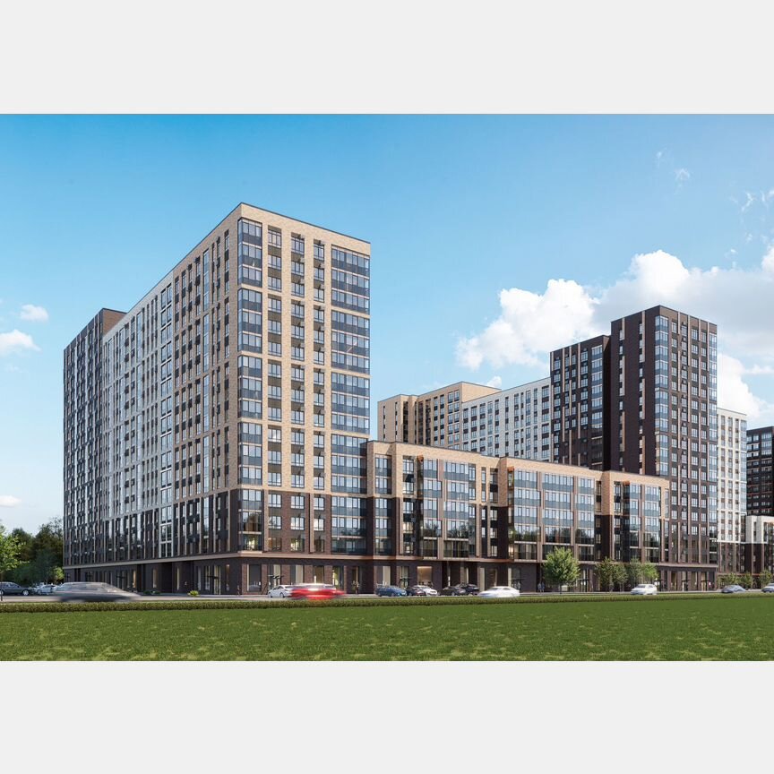 2-к. квартира, 53,7 м², 4/16 эт.