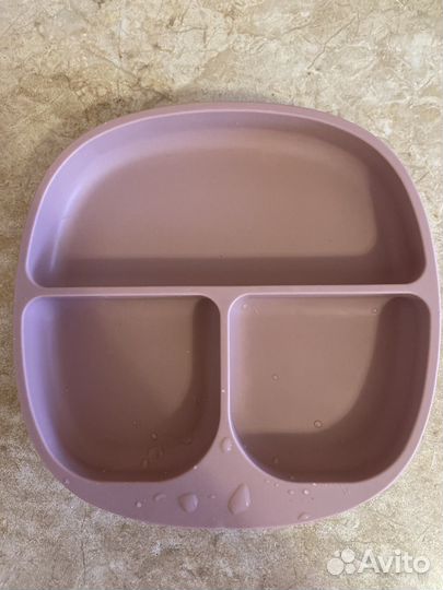 Набор детской посуды силиконовый