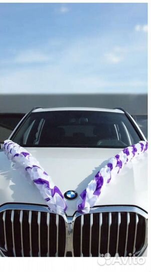 Свадебные украшения на машину