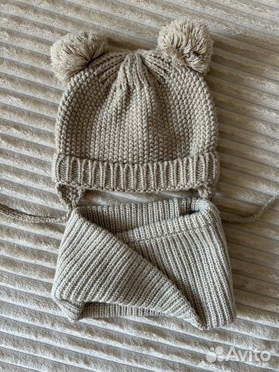 Комплект шапка, шарф