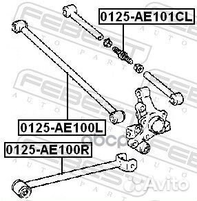 Рычаг подвески 0125-AE101CL Febest