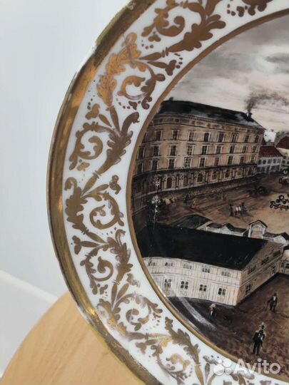 Фарфоровая тарелка Европа 19 век