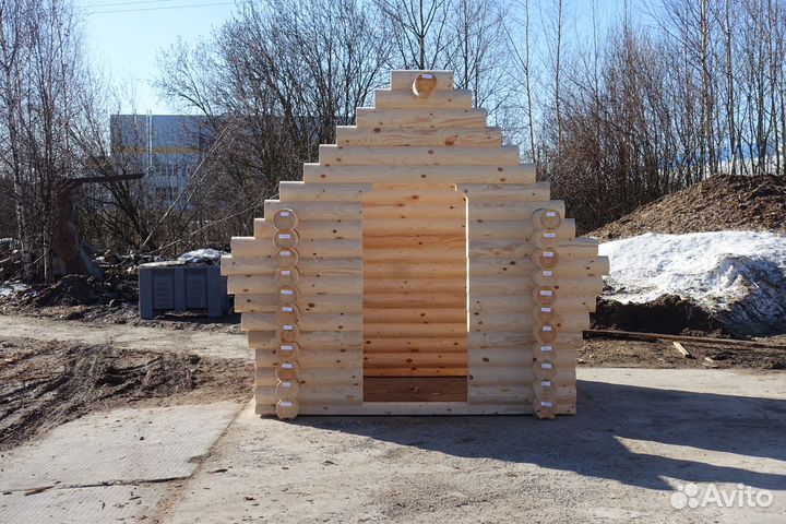 Сруб Хозблока из бревна