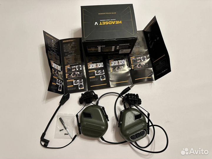 Военные тактические наушники Headset V