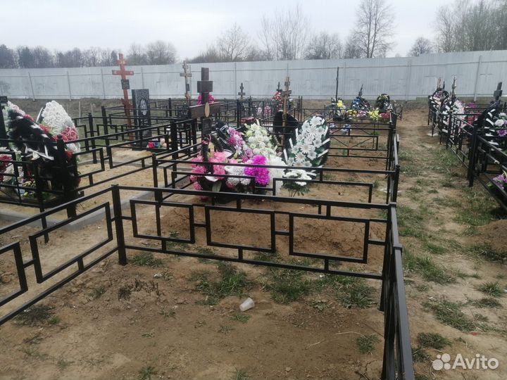 Оградки на могилу за погонный метр