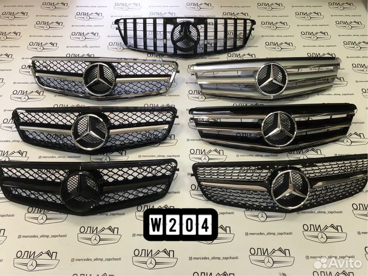 Решетка радиатора на Mercedes W204