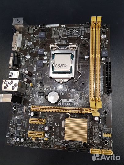 Комплект 1150/1155 +i3 4330/ i3 3220 + 4 гб озу