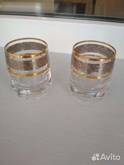 Стопки 6 шт богемское стекло