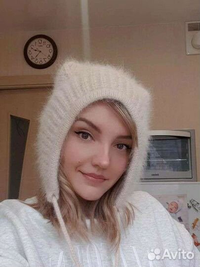 Шапка (чепчик с ушками мишка)