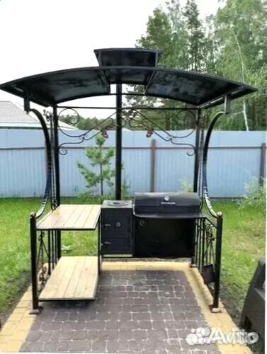 Мангал С печкой под казан