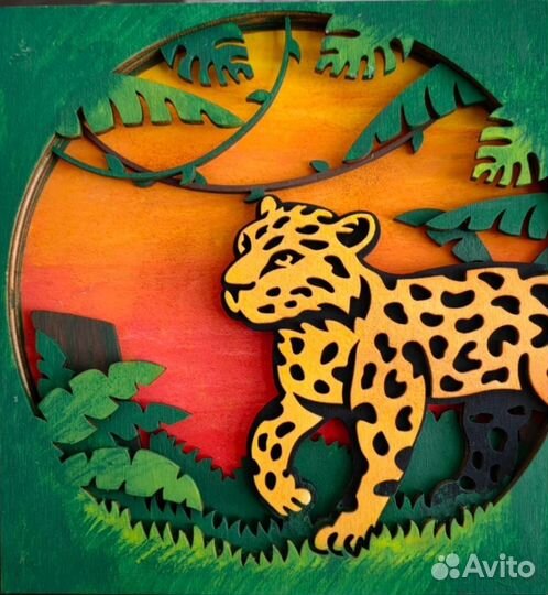 Раскраска Панно из дерева конструктор