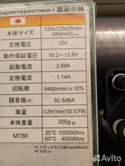 Вентилятор nidec Servo Gentle Typhoon D1225C