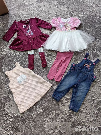 Большой пакет одежды для девочки 68-74