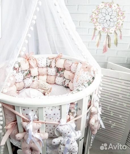 Бортики в детскую кроватку