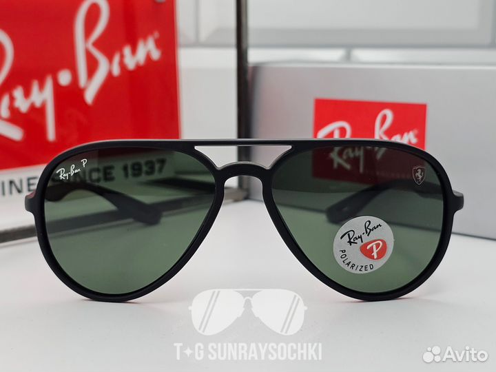 Очки Ray Ban 4320 CH Scuderia Ferrari Зелёные