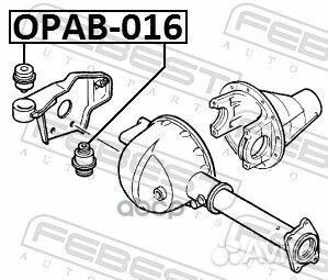 Сайлентблок опоры дифференциала opel frontera B