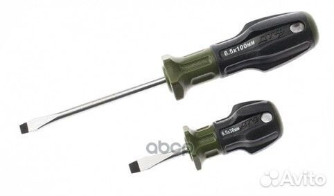 721056 отвертка шлицевая c трехкомпонентной ру