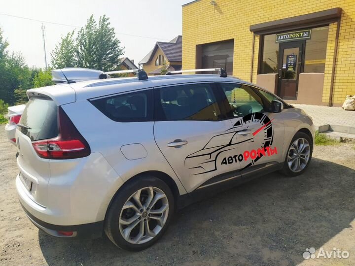 Багажник на рейлинги Рено Сценик Turtle AIR2