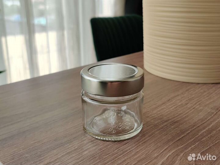 Банка Твист 100мл прозрачная для свечей