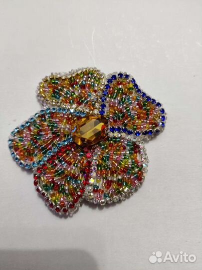 Брошь булавка (цветик много-цветик)