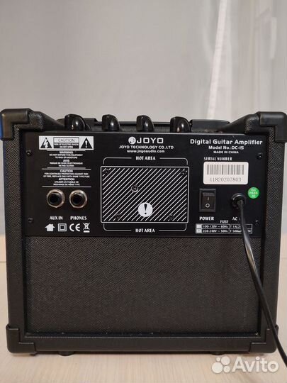 Гитарный комбоусилитель 15 ватт joyo DC-15