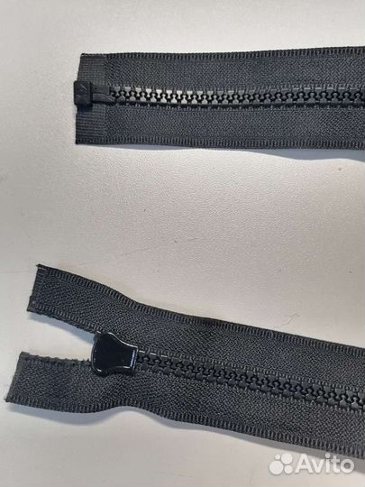 Молния чёрная пластик разъёмная 60см
