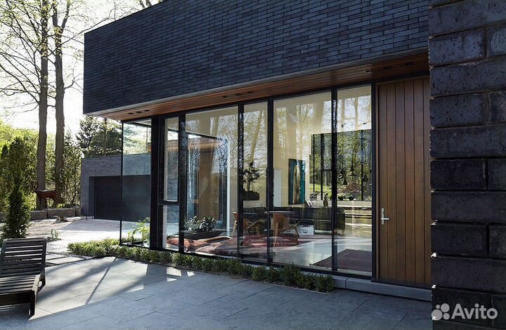 Алюминиевое фасадное остекление частных домов