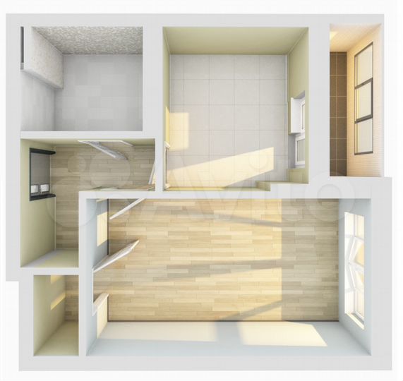 1-к. квартира, 36 м², 24/25 эт.