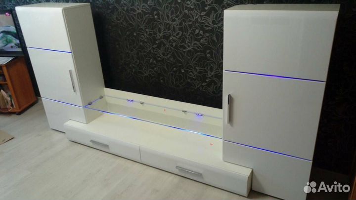 Модульная гостиная белая Домино