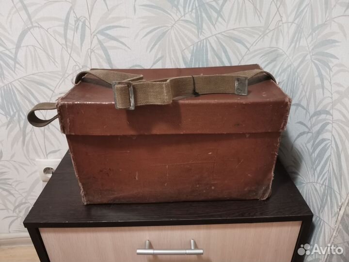 Винтажный кофр СССР ящик на ремне