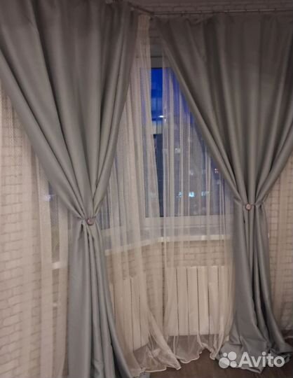 Шторы блэкаут новые комплект 4м(2м+2м)