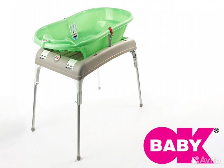 Ok Baby подставка Cavalletto и ванночка Onda Evolu