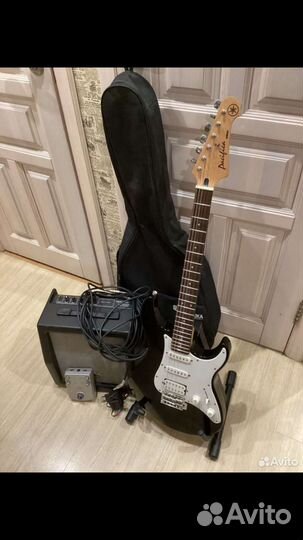 Yamaha pacifica + комбик + педаль