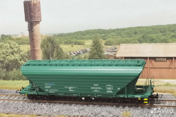 Железная дорога, хоперы 4х осные, 1/87, HO