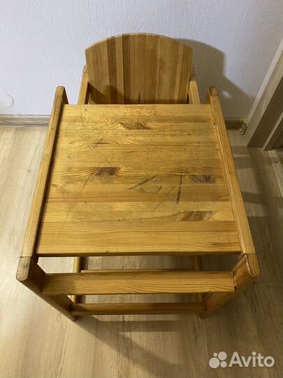 Детский столик и стульчик деревянный