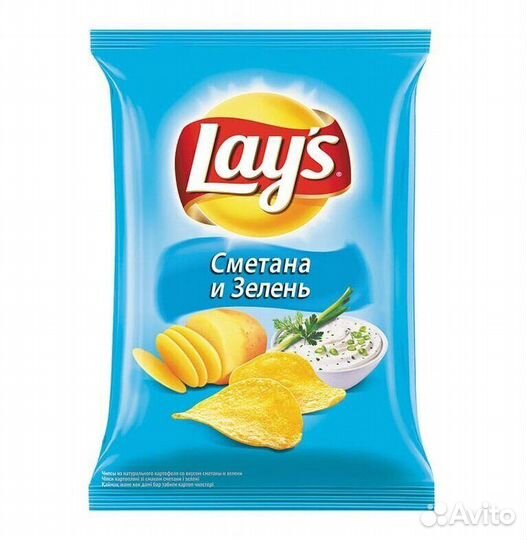 Чипсы LAY'S Сметана и Зелень 37г Frito-Lay