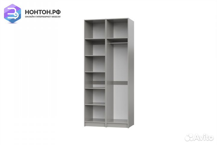 Шкаф двухдверный Ариан К-3 холодный серый / дуб ар