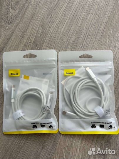 Кабель baseus usb c usb c 100w 2 метра