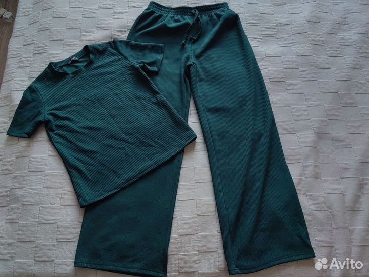 Домашний костюм брюки+футболка 44