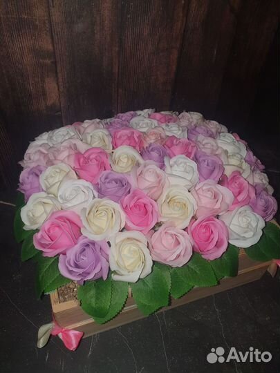 Букеты из мыльных цветов