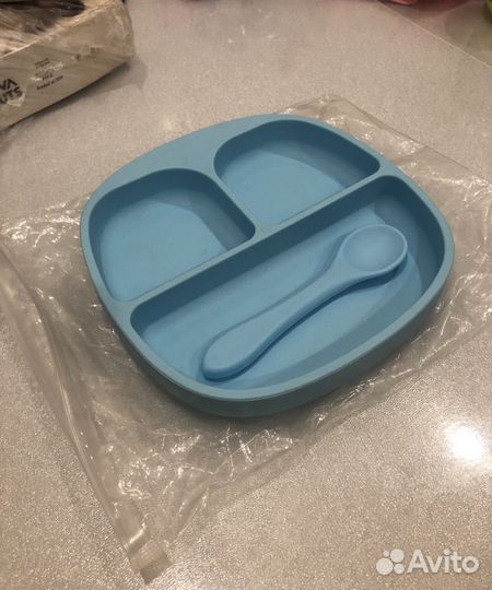 Силиконовая тарелка детская