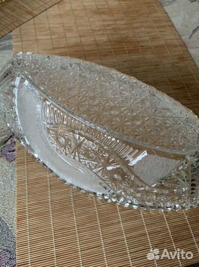 Ваза хрустальная ладья