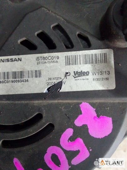 Генератор nissan serena